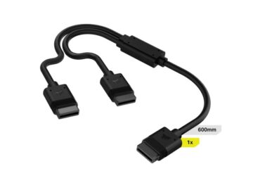 CORSAIR DIY iCUE LINK Y-Cable Splitter (1x600mm) - Black