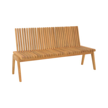 Παγκάκι Jey teak ξύλο σε φυσική απόχρωση 120x45x40εκ