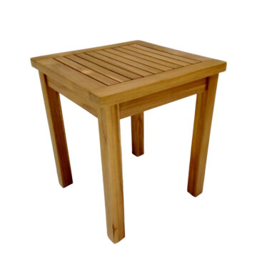 Τραπέζι Noly teak ξύλο σε φυσική απόχρωση 40x40x45εκ