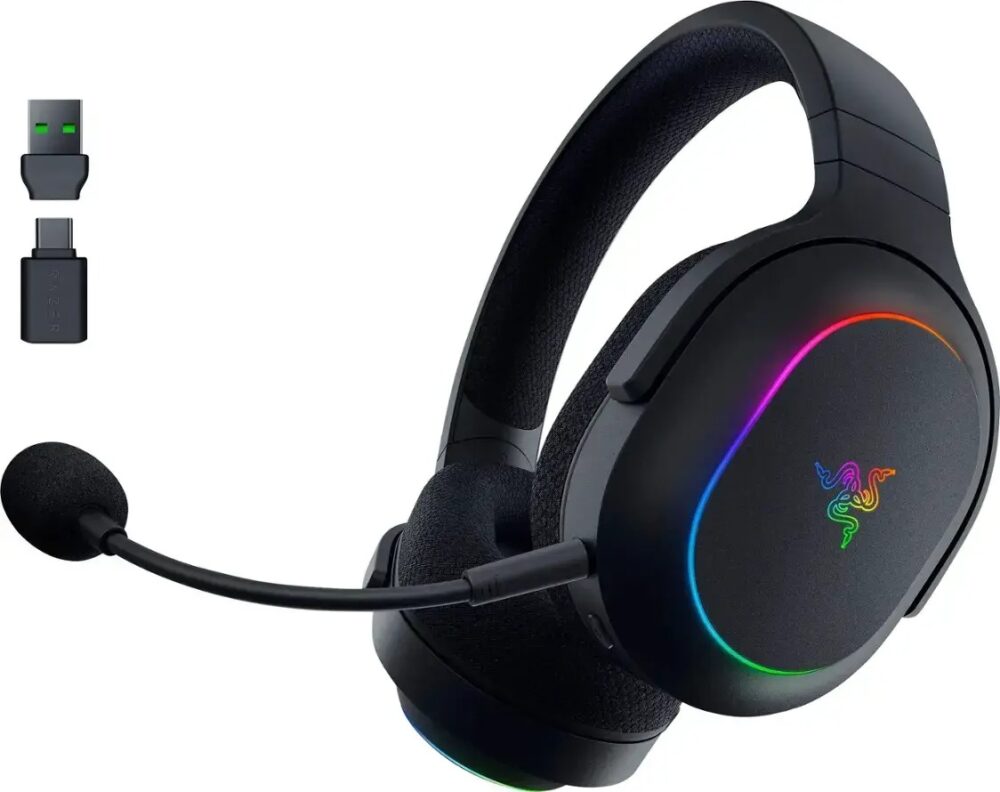 Razer BARRACUDA X Chroma - RGB Wireless & Bluetooth - PC/PS5/Switch/Android Gaming Headset