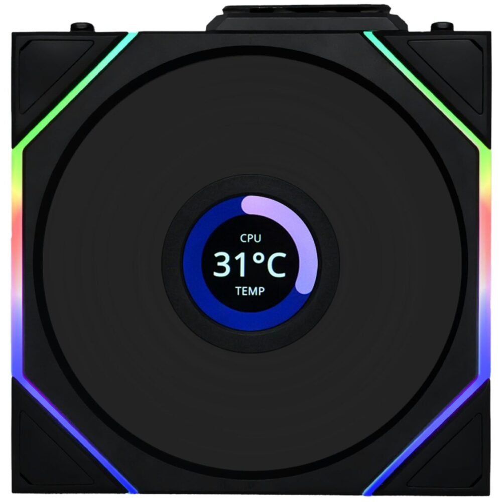 Lian Li UNI FAN TL-LCD Wireless 120 Black (1pc) Case Fan