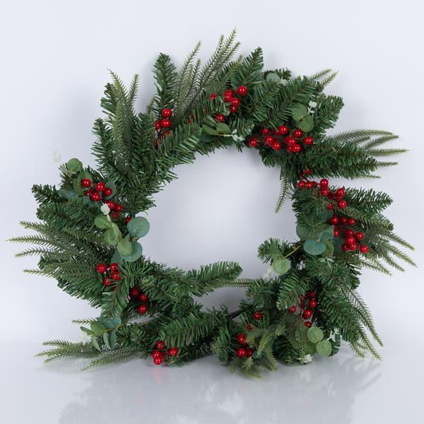 5527555eca63403c9337610ac5a3c9cc ΣΤΕΦΑΝΙ ΠΡΑΣΙΝΟ ΜΕ BERRIES ΚΑΙ ΠΡΑΣΙΝΑ ΦΥΛΛΑ