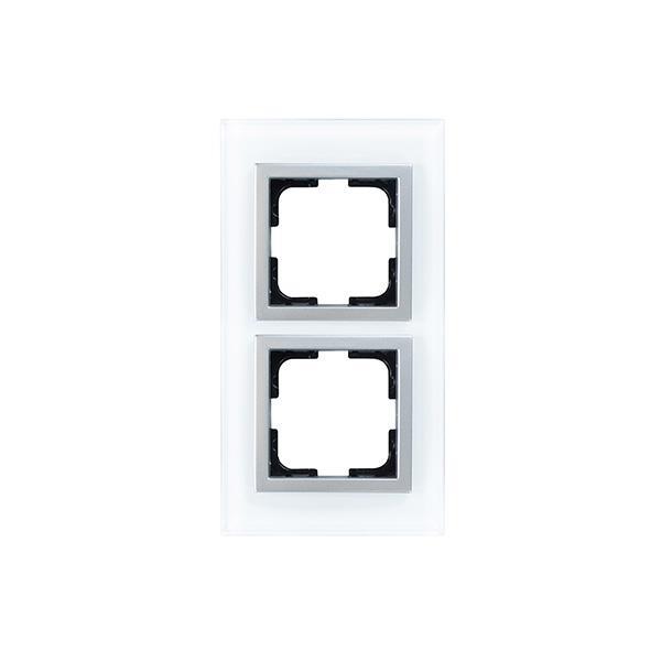 b05ddf97d8d24b6ab55bfe8a77a36be1 ΠΛΑΙΣΙΟ 2 ΘΕΣΕΩΝ ΛΕΥΚΟ ΓΥΑΛΙ