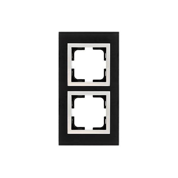 fc414e0205624cb9af17281c755698bc ΠΛΑΙΣΙΟ 2 ΘΕΣΕΩΝ ΜΑΥΡΟ ΓΥΑΛΙ