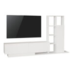 Σύνθετο σαλονιού Damon σε λευκή απόχρωση 140x29.5x39.5εκ