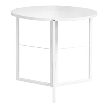 Τραπέζι Talen σε λευκή απόχρωση Φ80x74εκ