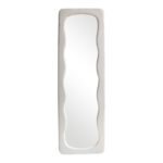Καθρέπτης Lezour ύφασμα σε λευκή απόχρωση 50x5x170εκ
