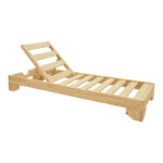 Ξαπλώστρα Fendy ξύλο ελάτου σε φυσική απόχρωση 71.5x200x24εκ