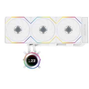 Lian Li HydroShift II LCD-C 360 RGB TL fan White - AIO CPU Liquid Cooler with TL RGB Fans
