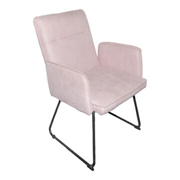 Πολυθρόνα Essential ύφασμα σάπιο μήλο-πόδι μαύρο μεταλλικό 55.5x59x89εκ