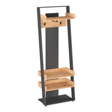 Έπιπλο εισόδου Sciove σε ανθρακί-φυσική απόχρωση 70x40x200εκ