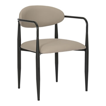 Πολυθρόνα Kalone pu σε γκρι-μπεζ απόχρωση 56x55x78εκ