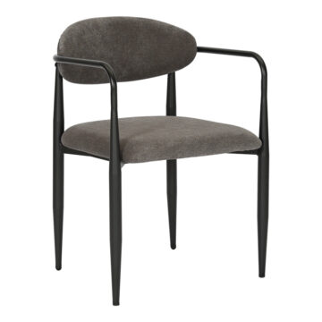 Πολυθρόνα Kalone ύφασμα σε ανθρακί απόχρωση 56x55x78εκ