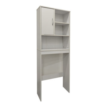 Έπιπλο πλυντηρίου Tazien σε λευκή απόχρωση 60x24x168.5εκ