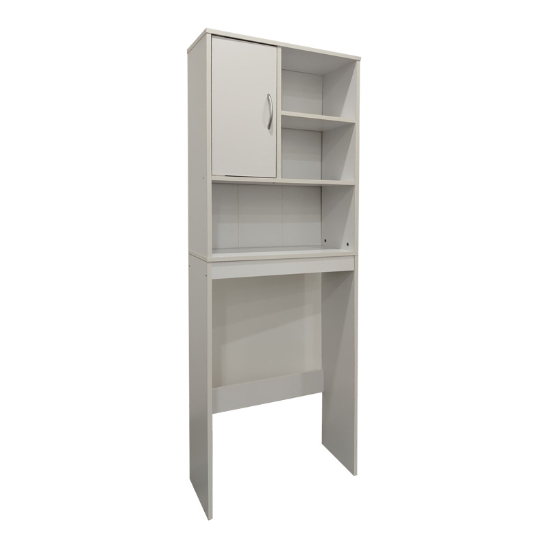 383-000003 Έπιπλο πλυντηρίου Tazien σε λευκή απόχρωση 60x24x168.5εκ