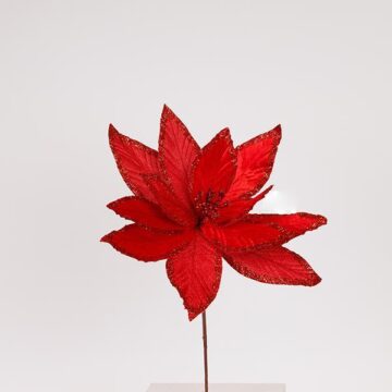 ΛΟΥΛΟΥΔΙ KOKKINO ΜΕ ΦΥΛΛΑ GLITTER