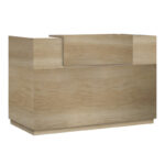 Γραφείο reception Lotus σε χρώμα φυσικό 200x70x110εκ