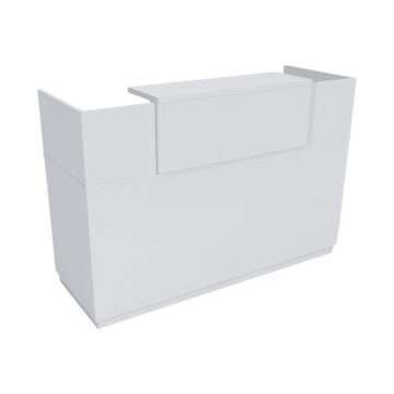 Γραφείο reception Lotus σε λευκή απόχρωση  140x70x110εκ