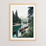 Πίνακας Lake με ψηφιακή εκτύπωση και πλαίσιο 33x1.5x48εκ