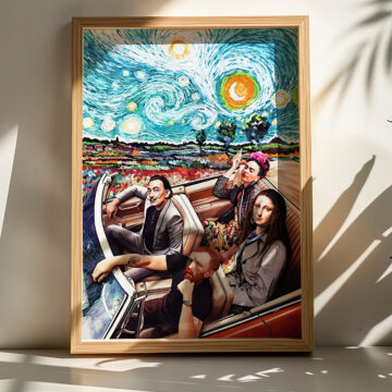 Πίνακας Heavento με ψηφιακή εκτύπωση και πλαίσιο 33x1.5x48εκ