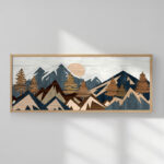 Πίνακας Kalef με ψηφιακή εκτύπωση και πλαίσιο 120x2x50εκ