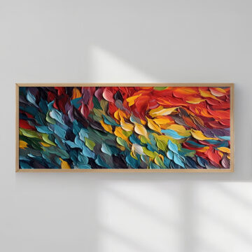 Πίνακας Feder με ψηφιακή εκτύπωση και πλαίσιο 120x2x50εκ