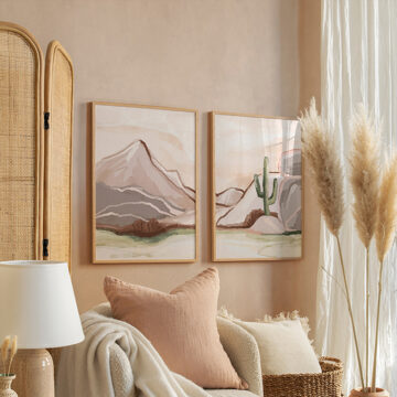 Πίνακας Beniz δίπτυχος με ψηφιακή εκτύπωση και πλαίσιο 33x1.5x48εκ