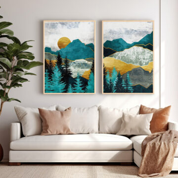 Πίνακας Lovas δίπτυχος με ψηφιακή εκτύπωση και πλαίσιο 33x1.5x48εκ