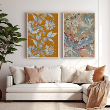 Πίνακας Fanea δίπτυχος με ψηφιακή εκτύπωση και πλαίσιο 33x1.5x48εκ