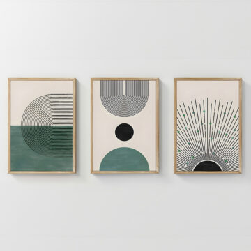 Πίνακας Kertia τρίπτυχος με ψηφιακή εκτύπωση και πλαίσιο 33x1.5x48εκ