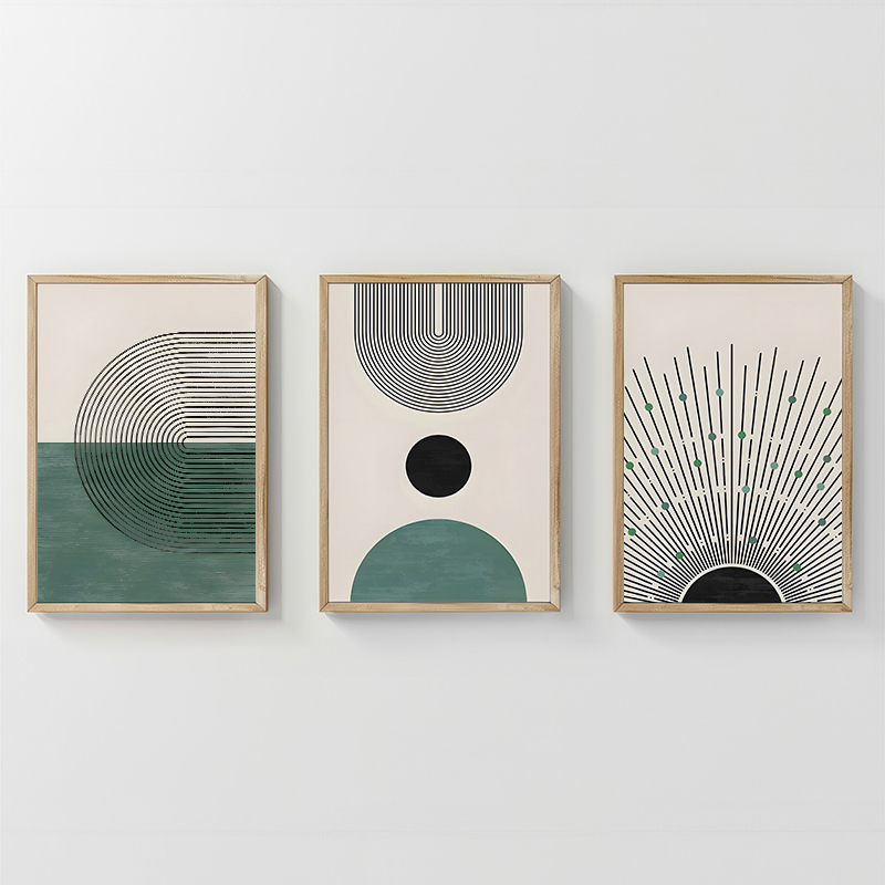 409-000173 Πίνακας Kertia τρίπτυχος με ψηφιακή εκτύπωση και πλαίσιο 33x1.5x48εκ