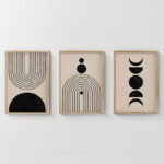 Πίνακας Aregon  τρίπτυχος με ψηφιακή εκτύπωση και πλαίσιο 33x1.5x48εκ