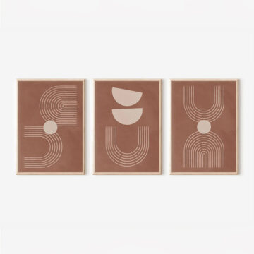 Πίνακας Banba  τρίπτυχος με ψηφιακή εκτύπωση και πλαίσιο 33x1.5x48εκ