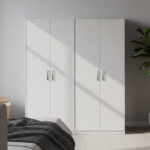 Ντουλάπα τετράφυλλη Lego Ι λευκή 160x42x180εκ